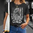 Vintage Usa Flag World's Best Poodle Dog Dad Fathers Day T-Shirt Gifts for Her