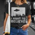 I Want To Believe I Aliens Ufo エリア 51 Roswell Tシャツ 彼女への贈り物