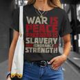 War Is Peace 引用tシャツ Tシャツ 彼女への贈り物