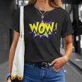 Wow Wow Dad Mom メンズ レディース ボーイズ ガールズ ファニーギフトtシャツ Tシャツ 彼女への贈り物