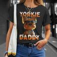 Yorkie Daddyヨーキー パパ 父の日 お父さん スウィート・ヨークシャー・テリア Tシャツ 彼女への贈り物