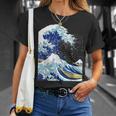 【神奈川沖浪裏】葛飾北斎 和柄 日本のお土産 贈り物 ギフト Tシャツ 彼女への贈り物