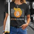 ありがとうトランプアメリカ ビットコインプレジデント就任式ジョーク Tシャツ 彼女への贈り物