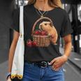 いちご モルモット いちご 野生動物 かわいい モルモット Tシャツ 彼女への贈り物