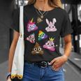 うんこマーク愚かな楽しいワッキーユニコーンバニープリンセスレインボー Tシャツ 彼女への贈り物