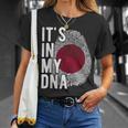 おかしな It's In My Dna 日本国旗 指紋 Tシャツ 彼女への贈り物