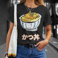 かつ丼 カツ丼 Katsudon Pork Cutlet Rice Bowl Tシャツ 彼女への贈り物
