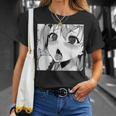 かわいいアヘ顔 アニメ 女の子 オタクウィーブ ラブ ビッグアイズ ドリップ Tシャツ 彼女への贈り物