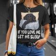 かわいいフラットコートレトリバー If You Love Meleep Tシャツ 彼女への贈り物