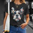かわいいフレンチブルドッグ 子犬 犬 ラブ Tシャツ 彼女への贈り物