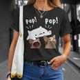 かわいいボンゴ猫遊びポップ猫ミーム Tシャツ 彼女への贈り物