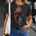 くま 熊 ベア 自転車 Tシャツ 彼女への贈り物
