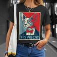 はい、私たちは面白い猫を社長として猫好きの猫好きの猫ルール面白い Tシャツ 彼女への贈り物