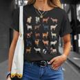 ふれあい動物園 たくさんのヤギ Tシャツ 彼女への贈り物