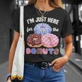 アイム・ジャスト・ヒア・フォー・ザ・ドーナツ・ファニー・ドーナツ・ラヴァー・ドーナツ Tシャツ 彼女への贈り物