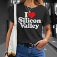 アイラブハートシリコンバレーv カリフォルニア Tシャツ 彼女への贈り物