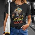 アガマ ロック、フトアゴヒゲトカゲ ロッカー、ギター Pogonaitticeps Tシャツ 彼女への贈り物