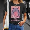 アニメガール猫少女日本蒸気波美少女美少女。 Tシャツ 彼女への贈り物