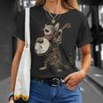 アメリカンショートヘアキャット ブルーグラス バンジョープレイヤー Tシャツ 彼女への贈り物