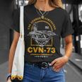 アメリカ海軍航空母艦 Cvn-73 ジョージ・ワシントン Uss George Washington Tシャツ 彼女への贈り物