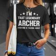 アーチャー 個人名 I'm That Legendary Archer Tシャツ 彼女への贈り物
