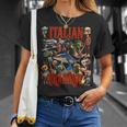 イタリアンブレイン レッド ウイルス ミーム マニア グラフィック Tシャツ 彼女への贈り物