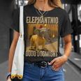 イタリアンブレインロットキャラクター エレファントニオ・ドードー ドッグマイ・ミーム Tシャツ 彼女への贈り物