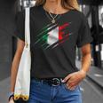イタリア国旗 トリコロール イタリアバナー Tシャツ 彼女への贈り物