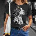イングリッシュセッター 犬 モチーフ ペット イラスト イングリッシュセッター Tシャツ 彼女への贈り物