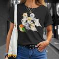 インコ かわいい 小鳥 ペット おもしろ 動物 イラスト Tシャツ 彼女への贈り物