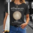 イーサリアム ミリオネール ローディング プリー・ホドル ファニー Eth 20 コイン Tシャツ 彼女への贈り物