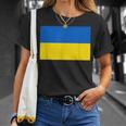 ウクライナ国旗デザイン Tシャツ 彼女への贈り物