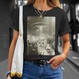 エイリアン Ufo ファニー キャッツ エイリアンの侵略猫 Tシャツ 彼女への贈り物