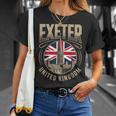エクセター イギリス トラベル シティ バイブス Tシャツ 彼女への贈り物