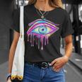 エジプトのホルスの目 トリッピー サイケデリック アート 宇宙 シュール Tシャツ 彼女への贈り物