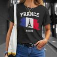 エッフェル塔 パリ フランス フランス 国旗 バケーション パリ Tシャツ 彼女への贈り物