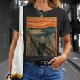 エドヴァルド表現主義の叫びムンクアート Tシャツ 彼女への贈り物