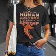 エビ 面白い人間のコスチューム レトロ エビやザリガニ Tシャツ 彼女への贈り物