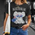 オーストラリアの国旗がかわいいコアラ Tシャツ 彼女への贈り物