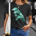 オーディンブラックカラスギフトバイキングレイヴンシルエット Tシャツ 彼女への贈り物