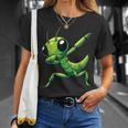 カマキリ、おかしなカマキリ Tシャツ 彼女への贈り物