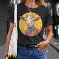 カラフルなヤギ Tシャツ 彼女への贈り物