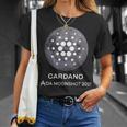 カルダノcardano暗号通貨 月へto The Moon 分散型金融 Defi ブロックチェーン Tシャツ 彼女への贈り物