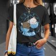 カワイイ猫占星術 星座天秤座 Tシャツ 彼女への贈り物