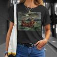 ガリラヤの海のキリスト ユージン・ドラクロワ Tシャツ 彼女への贈り物
