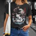キツネ 妖怪 白狐 幽霊 浮世絵 ヴィンテージ Tシャツ 彼女への贈り物