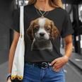 キャバリアキングチャールズスパニエル子犬 Tシャツ 彼女への贈り物