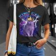 キングキャット ギャラクシーのブリティッシュショートヘア猫 子猫猫 Tシャツ 彼女への贈り物