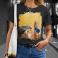 クラシックブルーヨーヨーの猫 Tシャツ 彼女への贈り物
