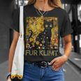 クリムト絵画の黒猫、猫好き、アーティスト美術学生 Tシャツ 彼女への贈り物